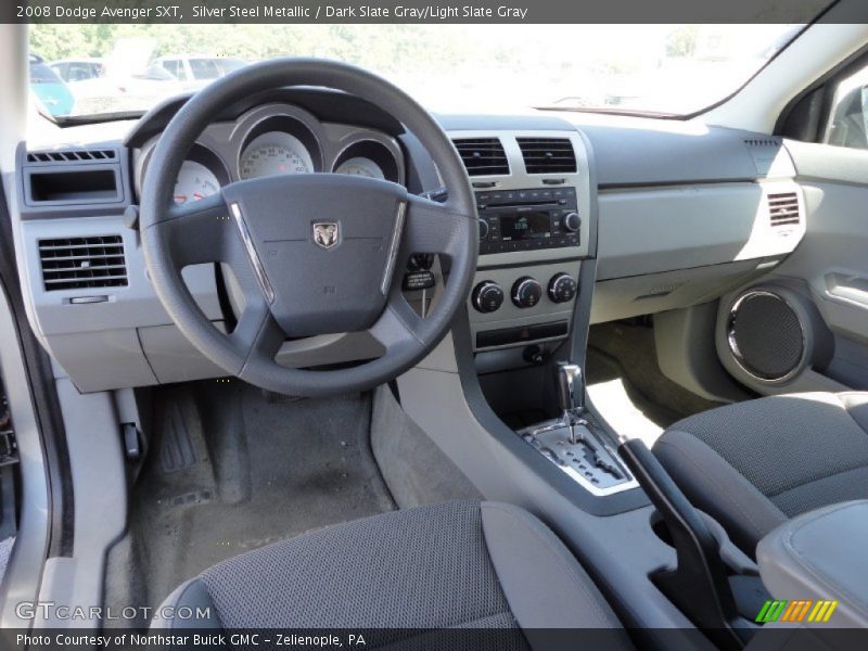 Silver Steel Metallic / Dark Slate Gray/Light Slate Gray 2008 Dodge Avenger SXT