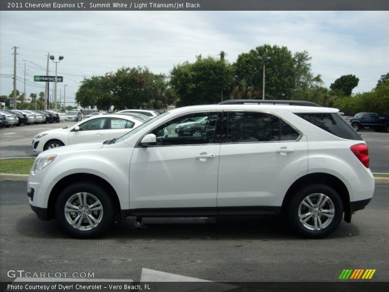 Summit White / Light Titanium/Jet Black 2011 Chevrolet Equinox LT