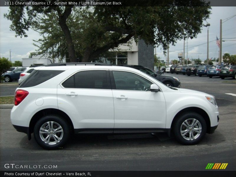Summit White / Light Titanium/Jet Black 2011 Chevrolet Equinox LT
