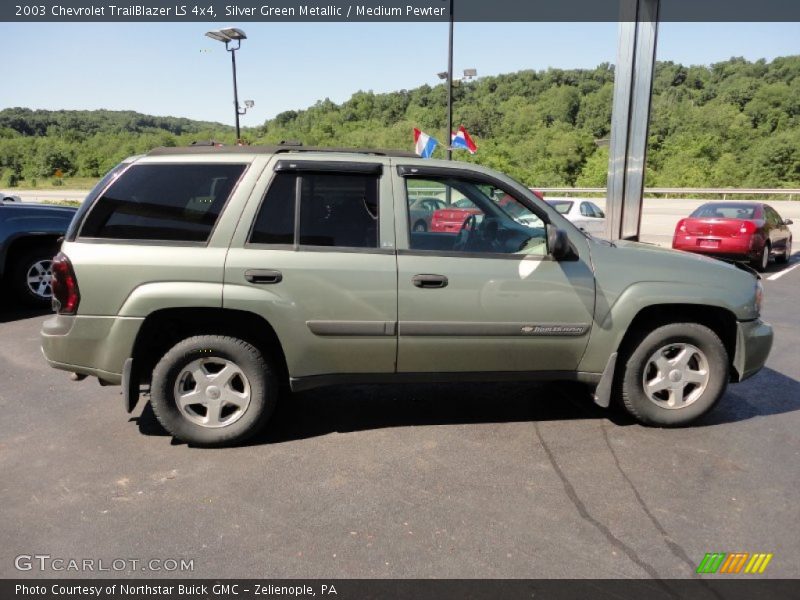 Silver Green Metallic / Medium Pewter 2003 Chevrolet TrailBlazer LS 4x4