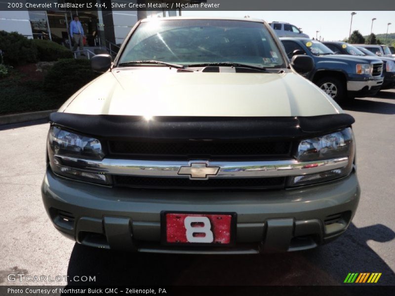 Silver Green Metallic / Medium Pewter 2003 Chevrolet TrailBlazer LS 4x4