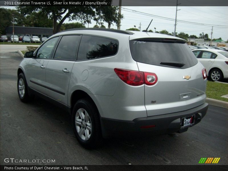 Silver Ice Metallic / Ebony/Ebony 2011 Chevrolet Traverse LS