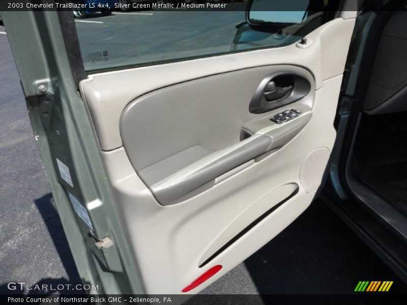 Silver Green Metallic / Medium Pewter 2003 Chevrolet TrailBlazer LS 4x4