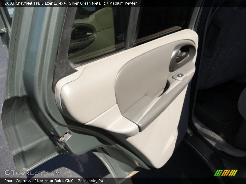 Silver Green Metallic / Medium Pewter 2003 Chevrolet TrailBlazer LS 4x4