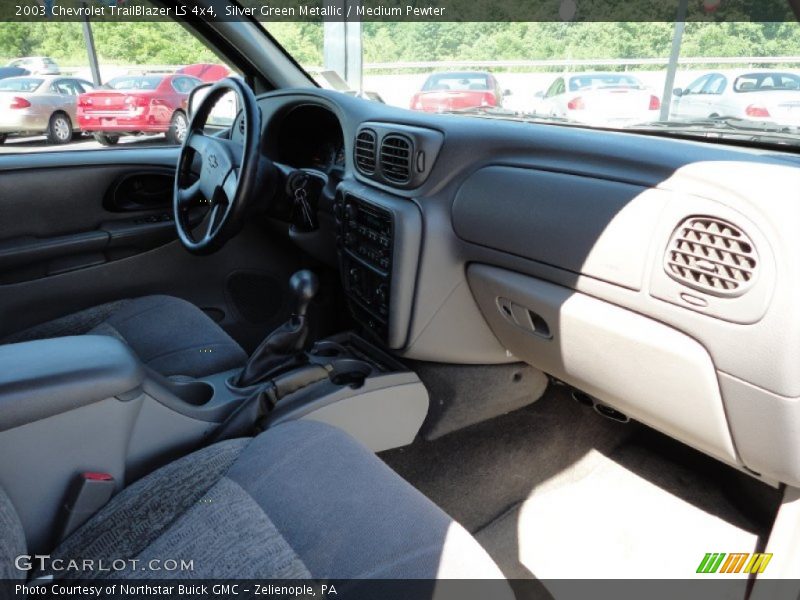 Silver Green Metallic / Medium Pewter 2003 Chevrolet TrailBlazer LS 4x4