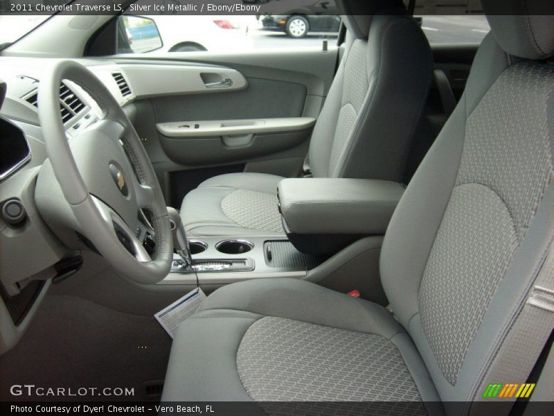 Silver Ice Metallic / Ebony/Ebony 2011 Chevrolet Traverse LS