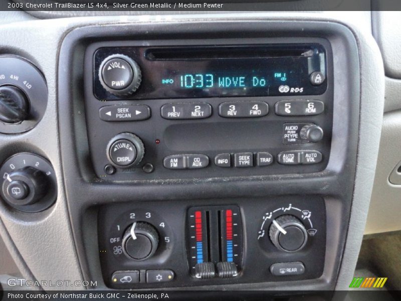 Silver Green Metallic / Medium Pewter 2003 Chevrolet TrailBlazer LS 4x4