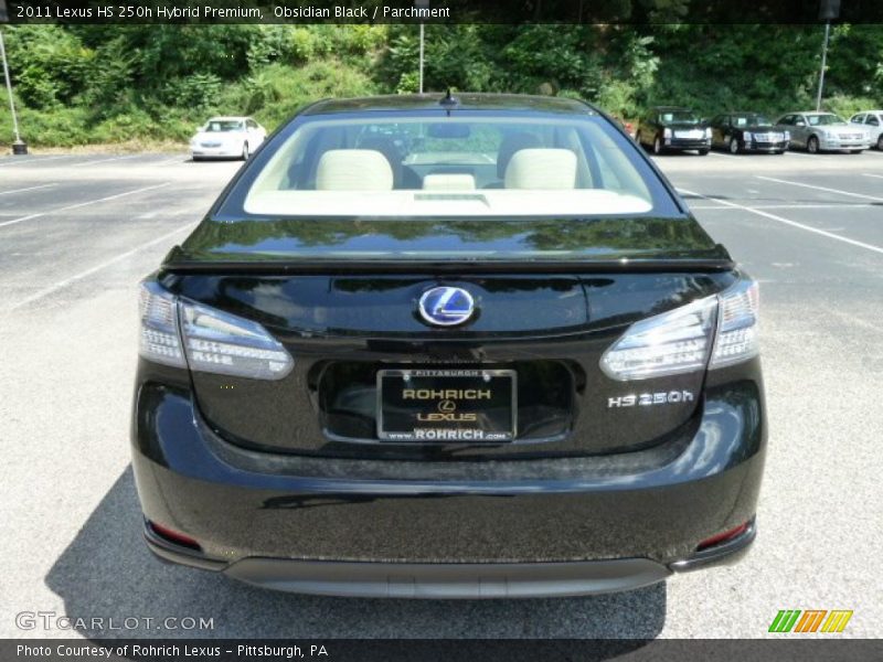 Obsidian Black / Parchment 2011 Lexus HS 250h Hybrid Premium