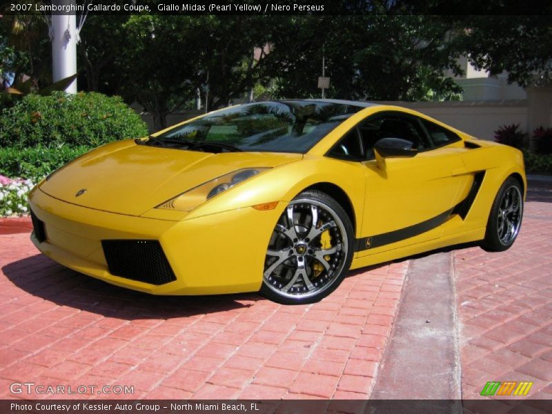 Giallo Midas (Pearl Yellow) / Nero Perseus 2007 Lamborghini Gallardo Coupe