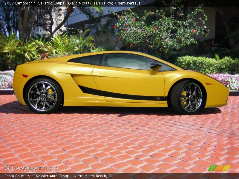 Giallo Midas (Pearl Yellow) / Nero Perseus 2007 Lamborghini Gallardo Coupe