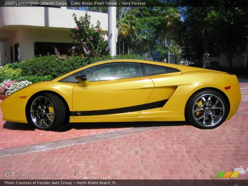 Giallo Midas (Pearl Yellow) / Nero Perseus 2007 Lamborghini Gallardo Coupe