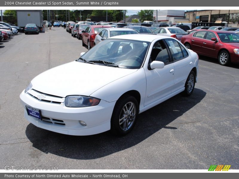 Summit White / Graphite 2004 Chevrolet Cavalier LS Sport Sedan