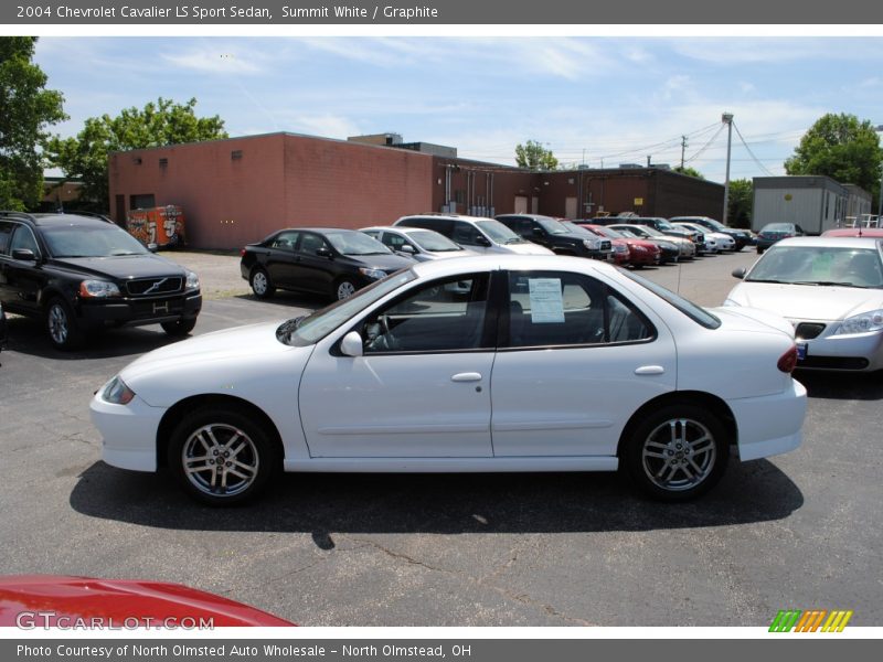 Summit White / Graphite 2004 Chevrolet Cavalier LS Sport Sedan