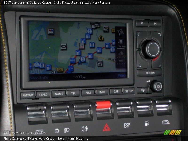 Navigation of 2007 Gallardo Coupe