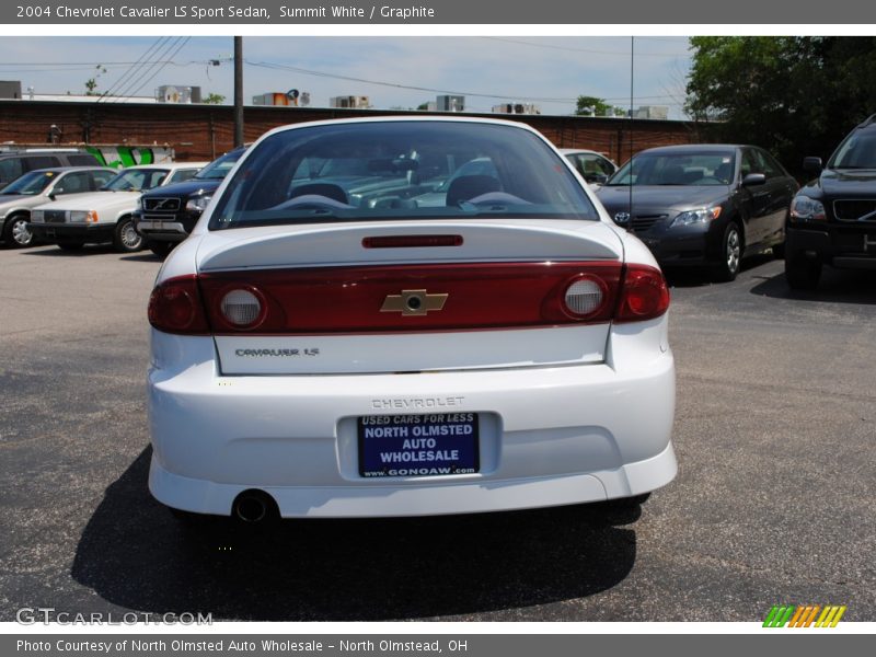 Summit White / Graphite 2004 Chevrolet Cavalier LS Sport Sedan