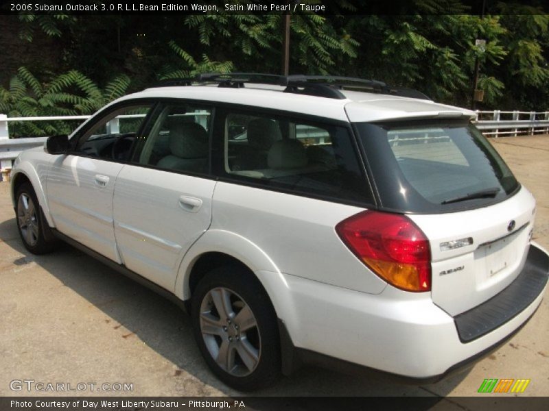 Satin White Pearl / Taupe 2006 Subaru Outback 3.0 R L.L.Bean Edition Wagon