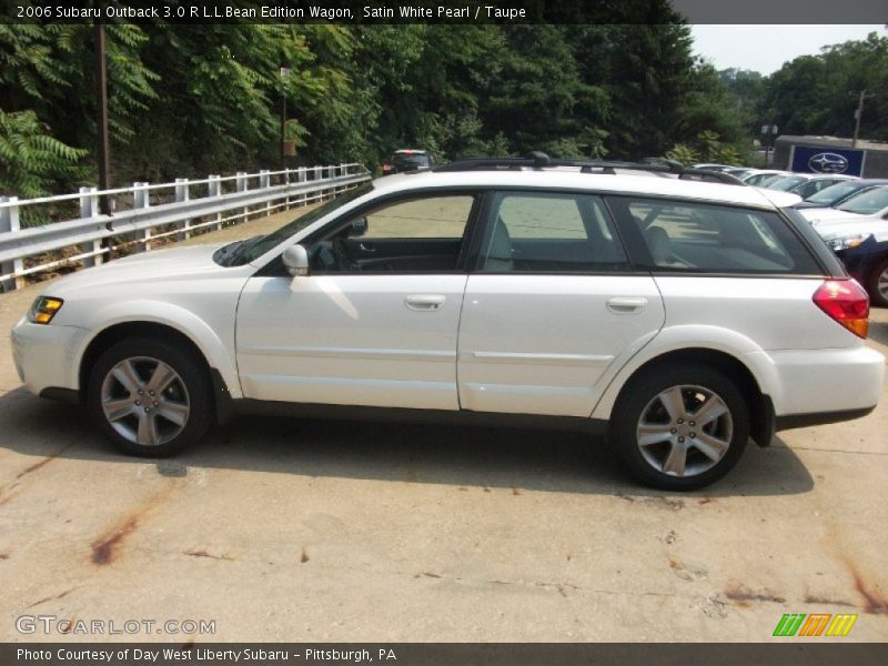 Satin White Pearl / Taupe 2006 Subaru Outback 3.0 R L.L.Bean Edition Wagon