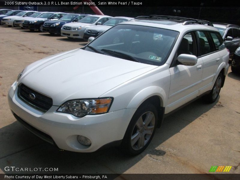 Satin White Pearl / Taupe 2006 Subaru Outback 3.0 R L.L.Bean Edition Wagon