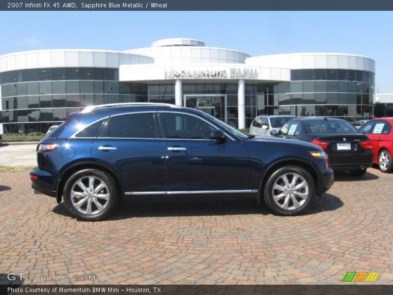 Sapphire Blue Metallic / Wheat 2007 Infiniti FX 45 AWD
