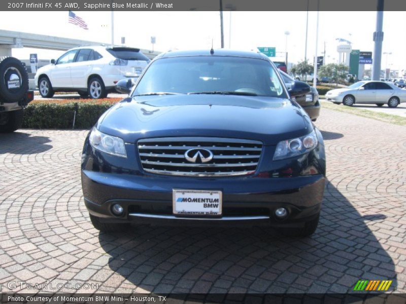 Sapphire Blue Metallic / Wheat 2007 Infiniti FX 45 AWD
