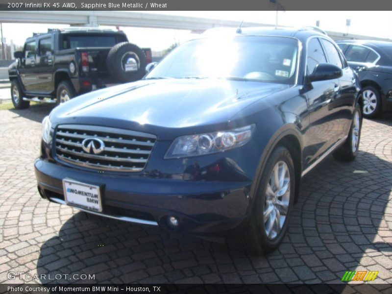 Sapphire Blue Metallic / Wheat 2007 Infiniti FX 45 AWD