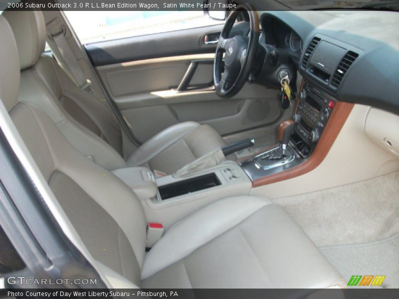 Satin White Pearl / Taupe 2006 Subaru Outback 3.0 R L.L.Bean Edition Wagon