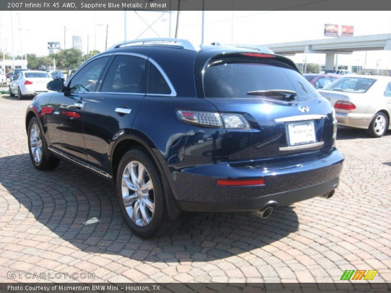 Sapphire Blue Metallic / Wheat 2007 Infiniti FX 45 AWD