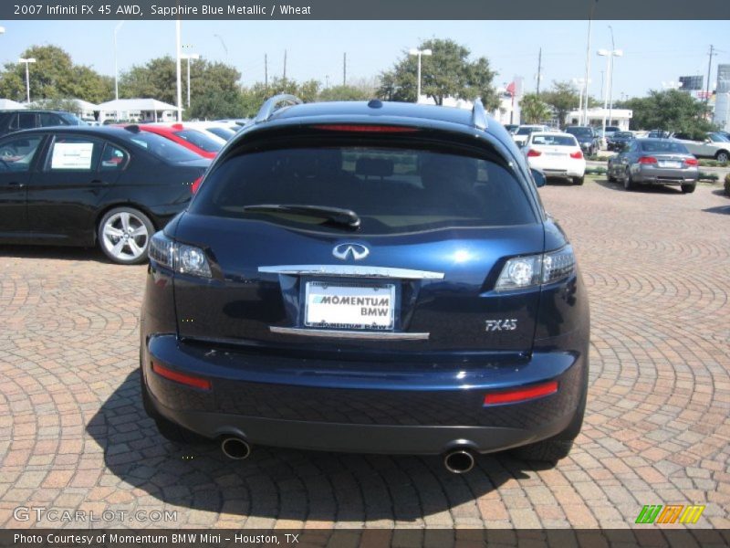 Sapphire Blue Metallic / Wheat 2007 Infiniti FX 45 AWD