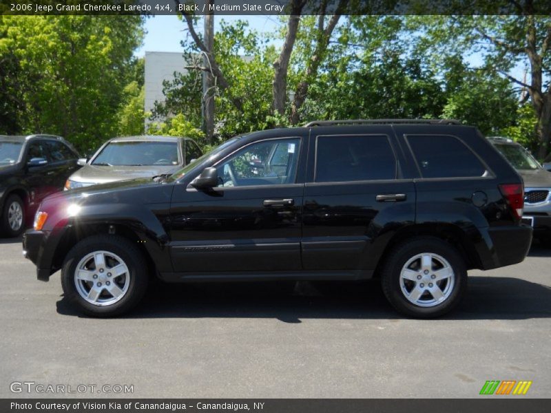 Black / Medium Slate Gray 2006 Jeep Grand Cherokee Laredo 4x4