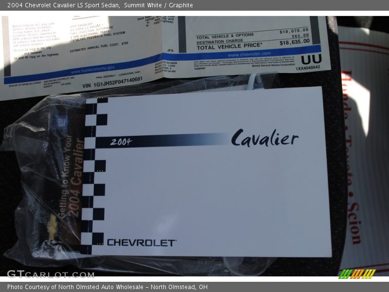 Books/Manuals of 2004 Cavalier LS Sport Sedan