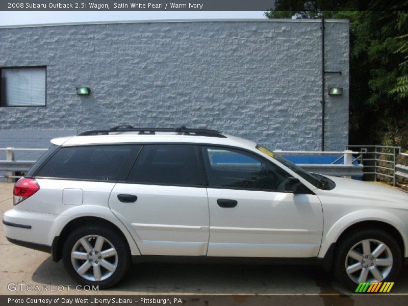 Satin White Pearl / Warm Ivory 2008 Subaru Outback 2.5i Wagon