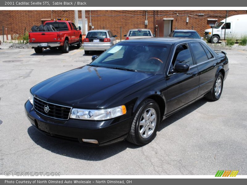 Sable Black / Black 2001 Cadillac Seville STS