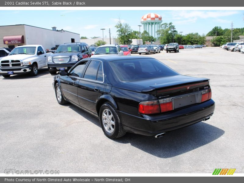 Sable Black / Black 2001 Cadillac Seville STS