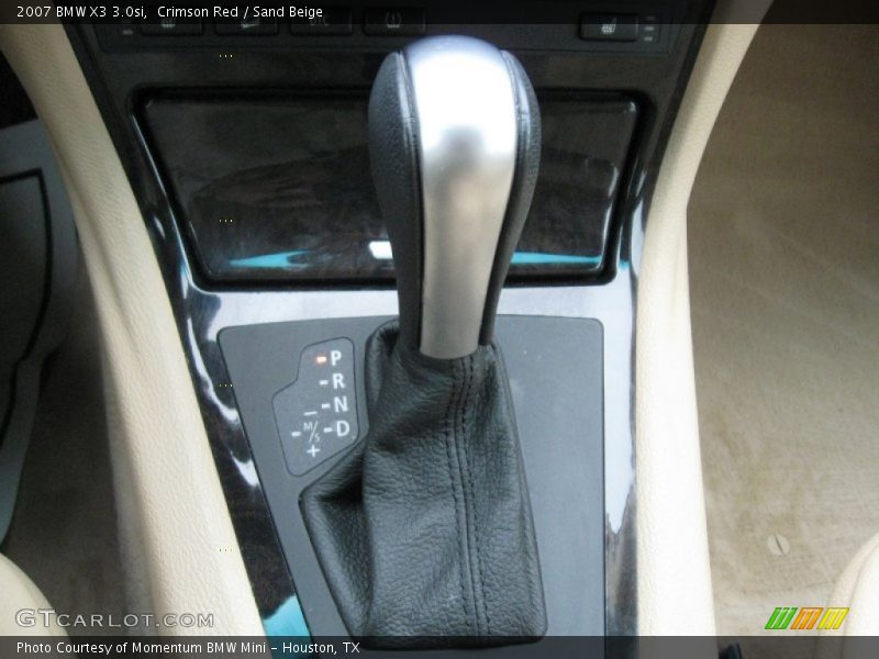 Crimson Red / Sand Beige 2007 BMW X3 3.0si