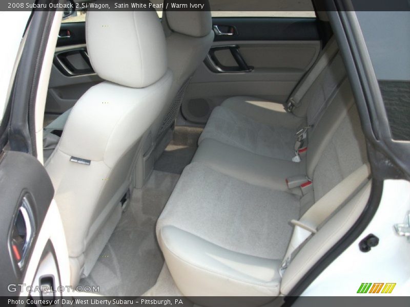 Satin White Pearl / Warm Ivory 2008 Subaru Outback 2.5i Wagon