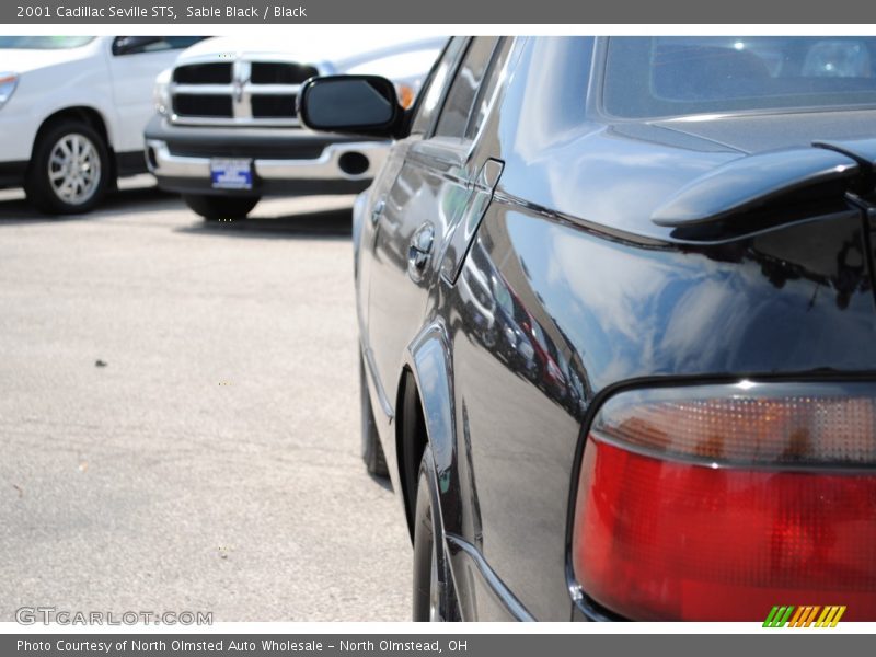 Sable Black / Black 2001 Cadillac Seville STS