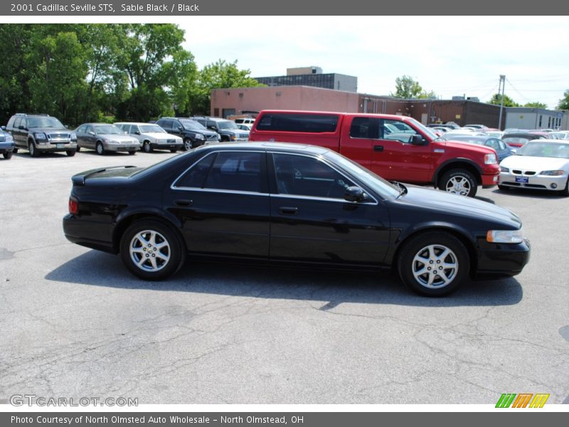 Sable Black / Black 2001 Cadillac Seville STS
