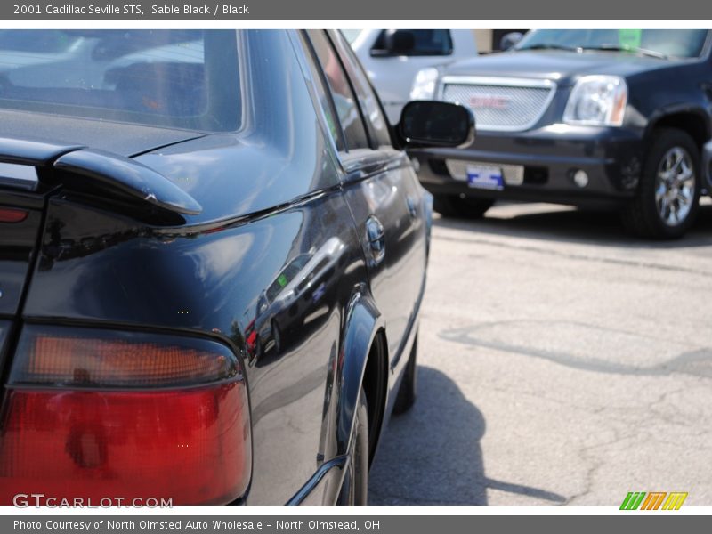Sable Black / Black 2001 Cadillac Seville STS