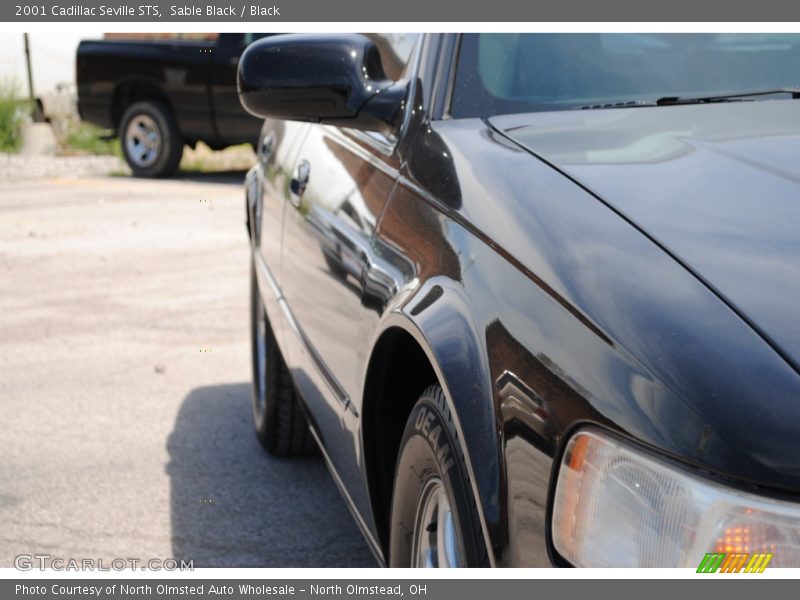 Sable Black / Black 2001 Cadillac Seville STS