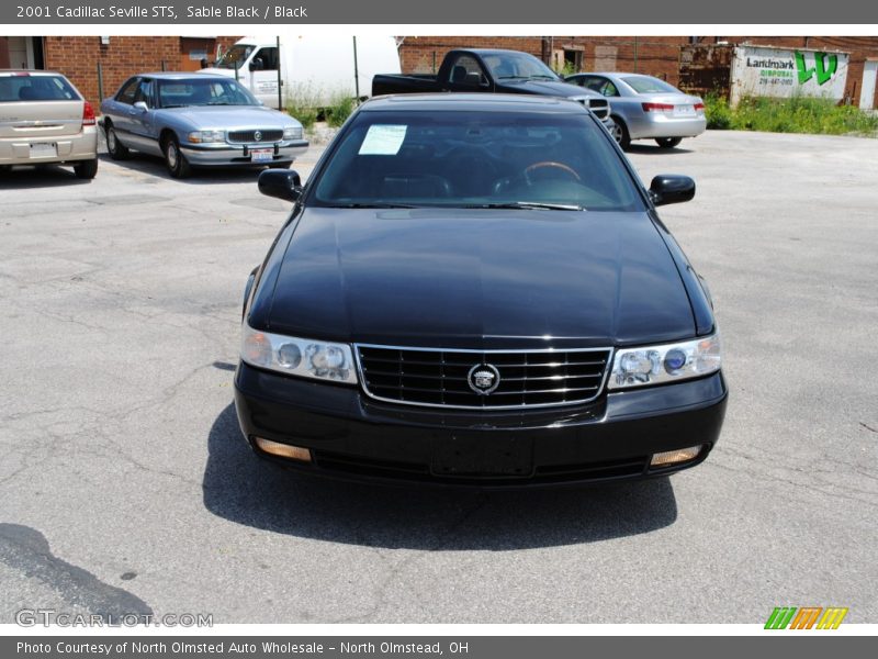 Sable Black / Black 2001 Cadillac Seville STS