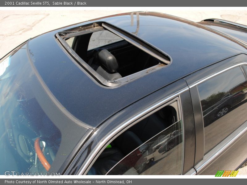 Sable Black / Black 2001 Cadillac Seville STS