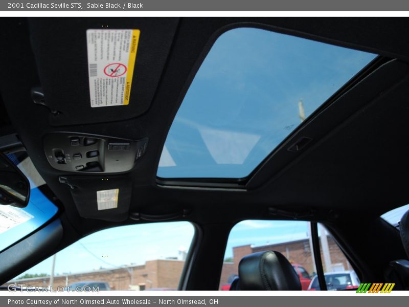 Sable Black / Black 2001 Cadillac Seville STS