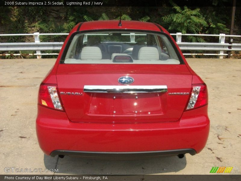 Lightning Red / Ivory 2008 Subaru Impreza 2.5i Sedan