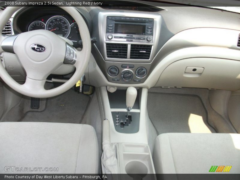 Lightning Red / Ivory 2008 Subaru Impreza 2.5i Sedan