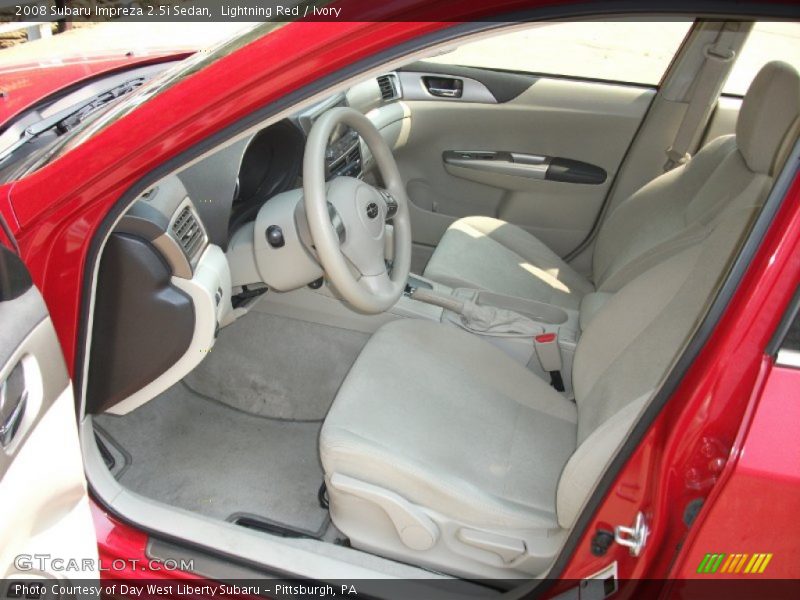 Lightning Red / Ivory 2008 Subaru Impreza 2.5i Sedan