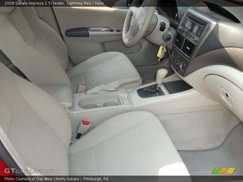 Lightning Red / Ivory 2008 Subaru Impreza 2.5i Sedan