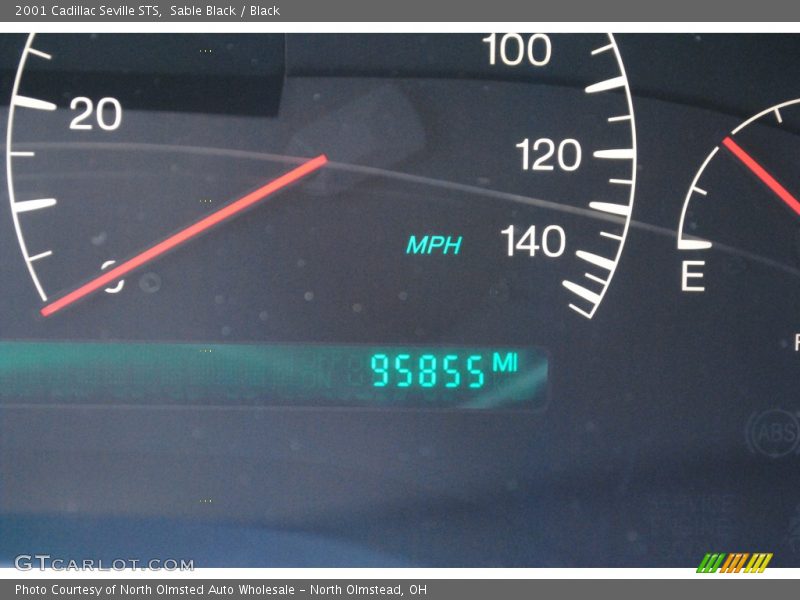 Sable Black / Black 2001 Cadillac Seville STS