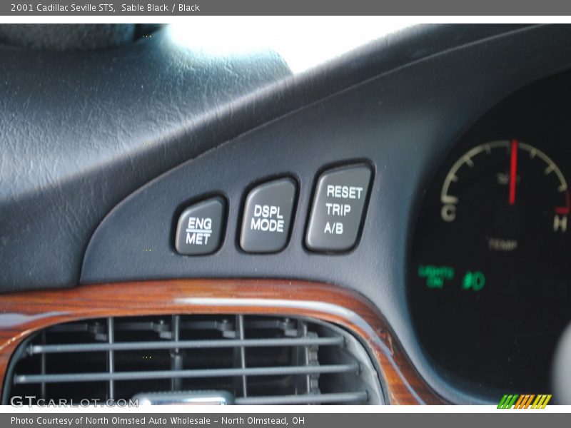 Sable Black / Black 2001 Cadillac Seville STS