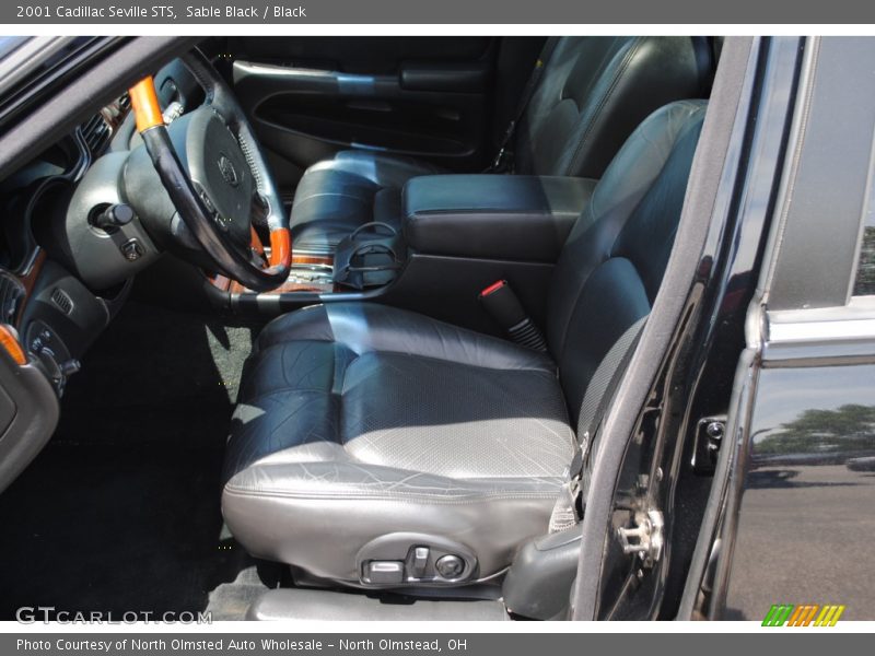 Sable Black / Black 2001 Cadillac Seville STS