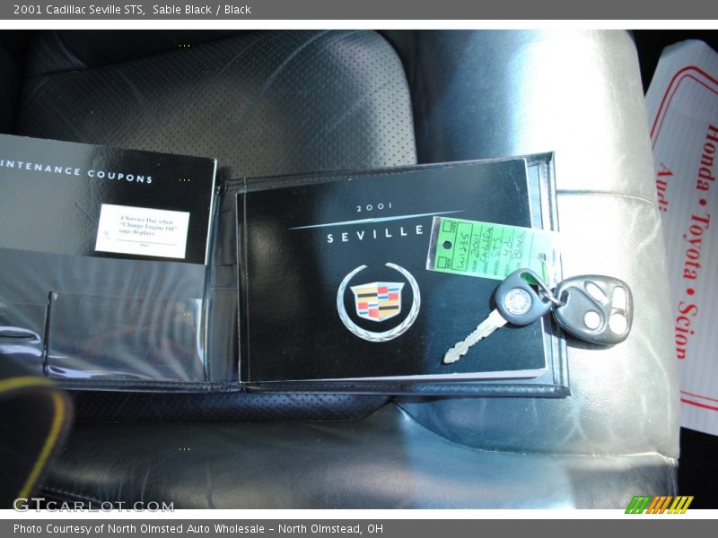 Sable Black / Black 2001 Cadillac Seville STS